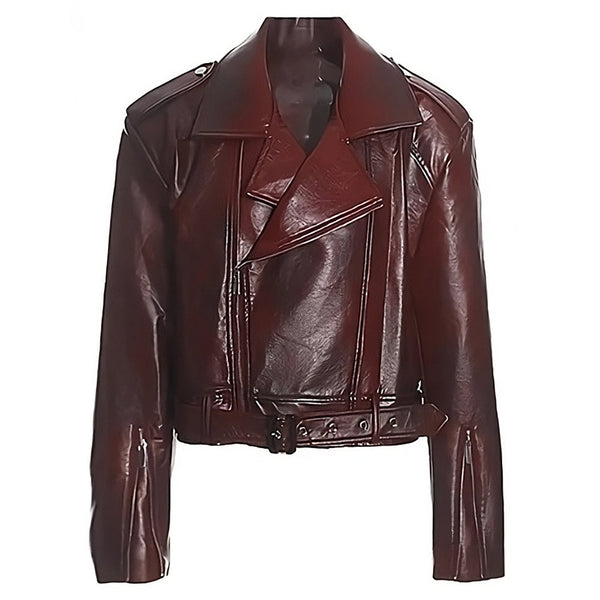 Model Behavior 90s Style Moto Jacket - Vedlit