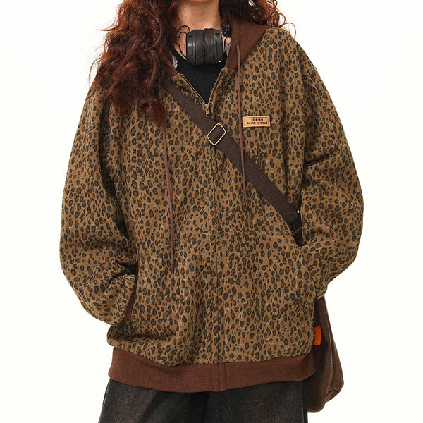 Found Leopard Oversized Hoodie - Vedlit
