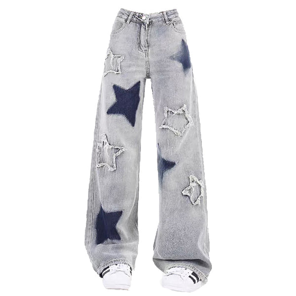 Light Blue Star Jeans - Vedlit