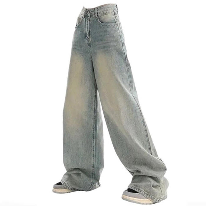 90's Light Wash Baggy Jeans - Vedlit