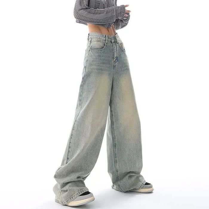 90's Light Wash Baggy Jeans - Vedlit