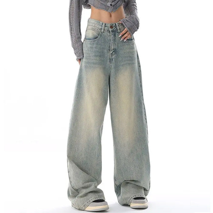 90's Light Wash Baggy Jeans - Vedlit