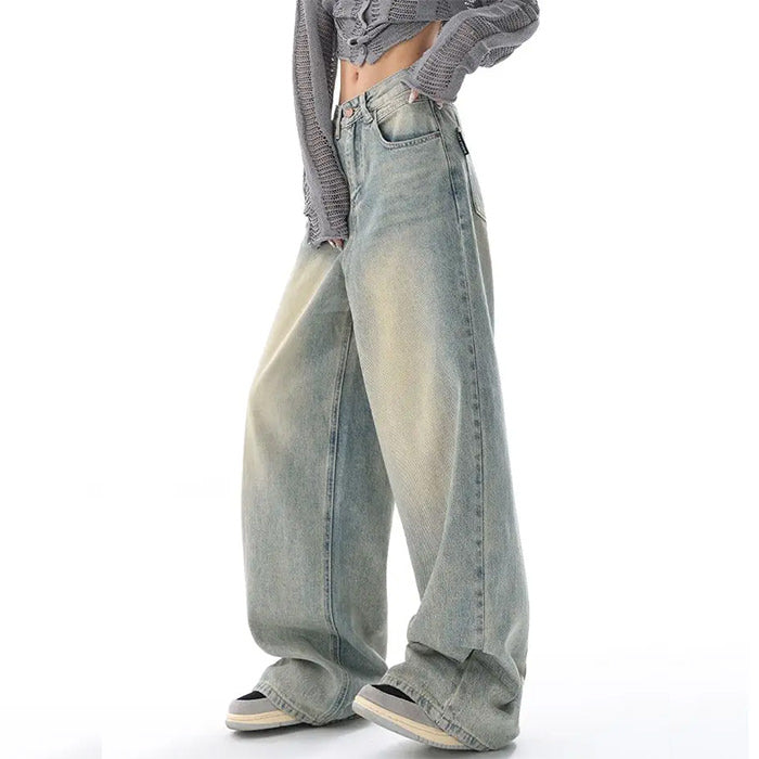 90's Light Wash Baggy Jeans - Vedlit
