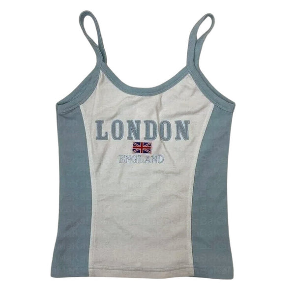 London Embroidery Y2K Tank Top - Vedlit
