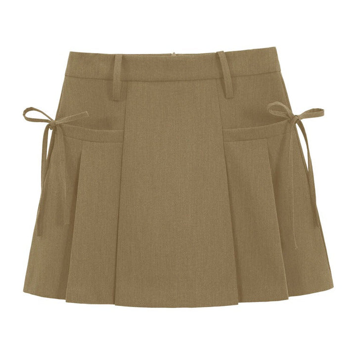 Aesthetic Outfit Grey Mini Skirt - Vedlit