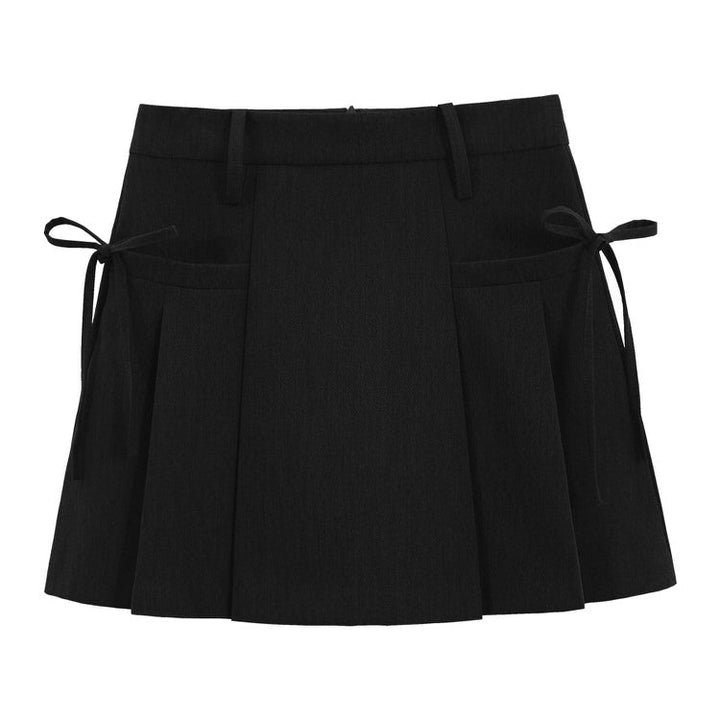 Aesthetic Outfit Grey Mini Skirt - Vedlit