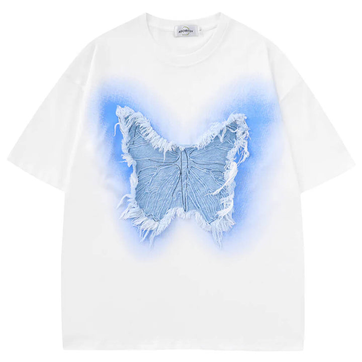 Neon Butterfly Oversized T-Shirt - Vedlit