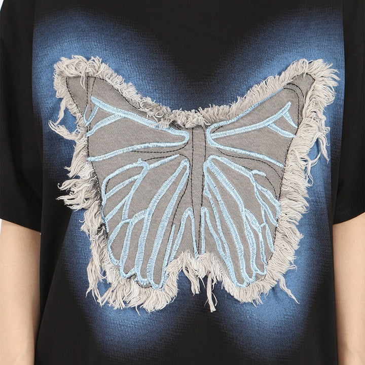 Neon Butterfly Oversized T-Shirt - Vedlit