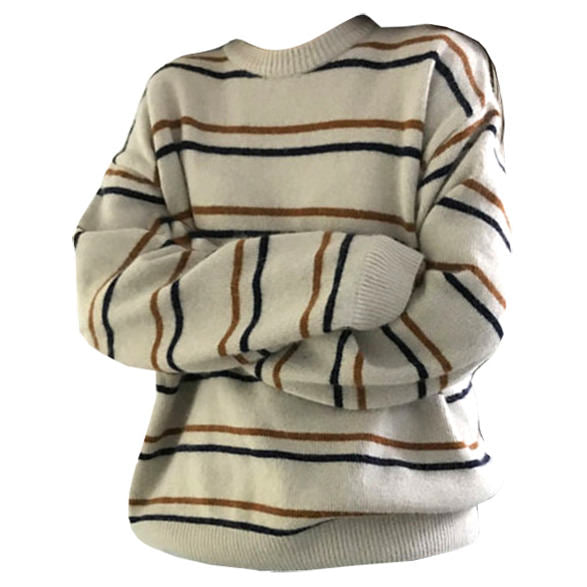 New Student Striped Sweater - Vedlit