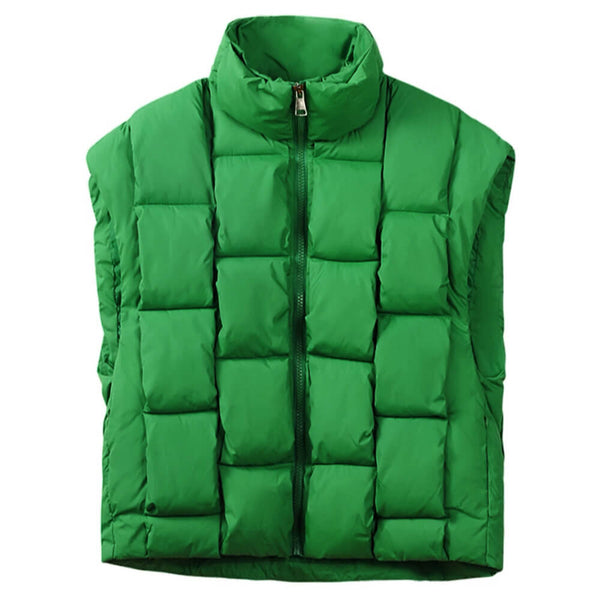 Vacay Mode Oversized Puffer Vest - Vedlit