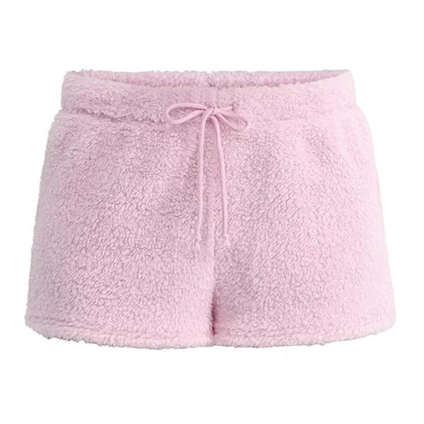 Pastel Fuzzy Mini Shorts - Vedlit