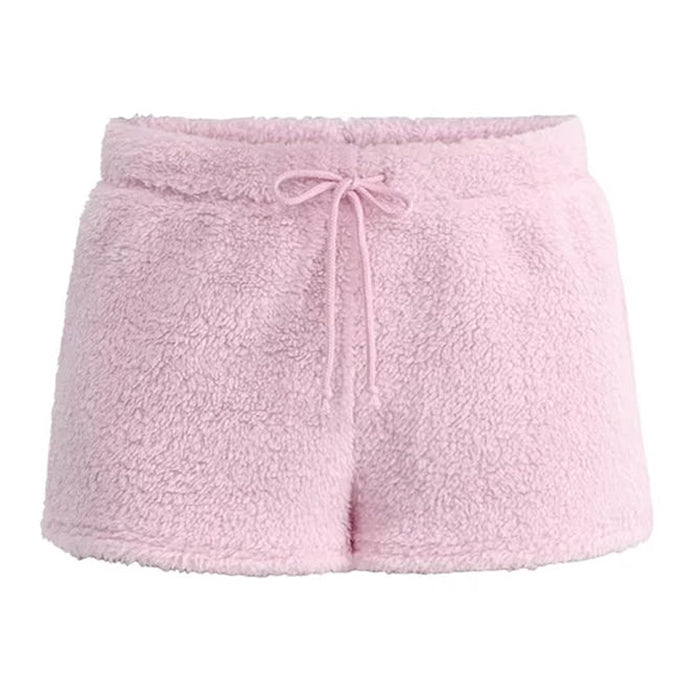 Pastel Fuzzy Mini Shorts - Vedlit