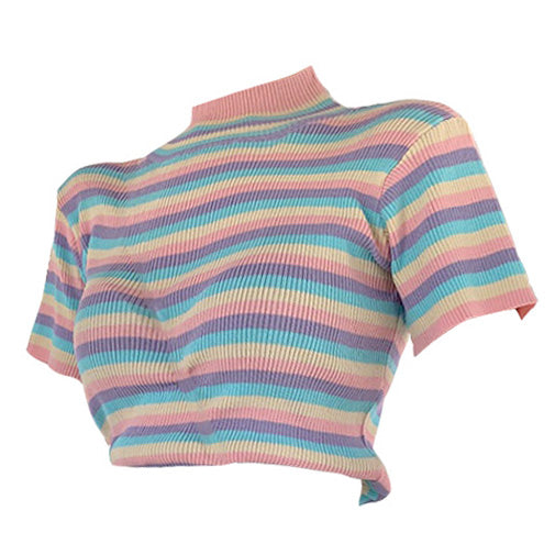 Pastel Sweetz Ribbed Top - Vedlit