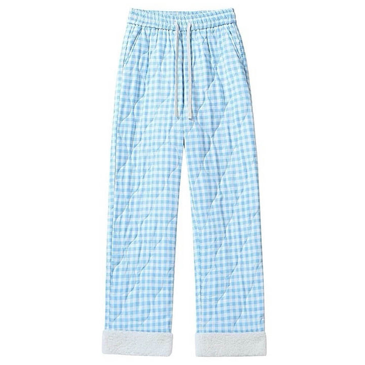 Pastel Checkered Puffer Pants - Vedlit