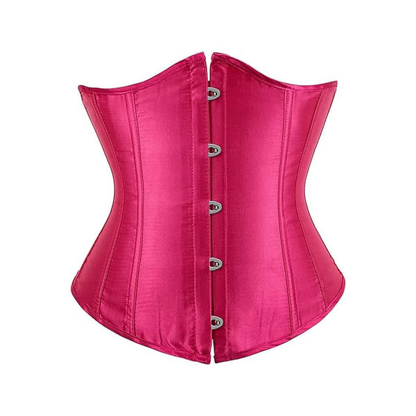 Pink Rose Gothic Underbust Corset - Vedlit