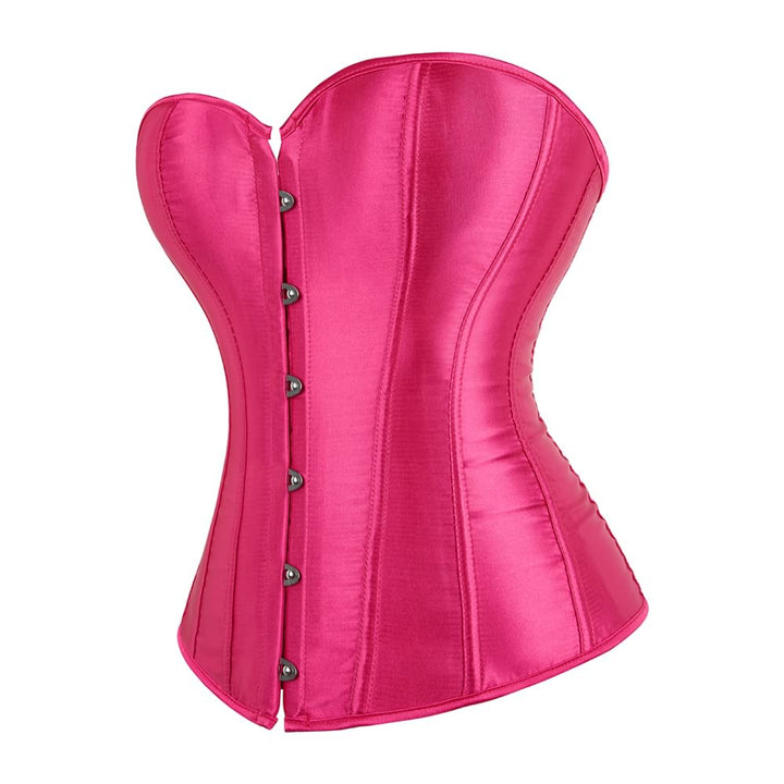 Pink Strawberry Gothic Hourglass Overbust Corset - Vedlit