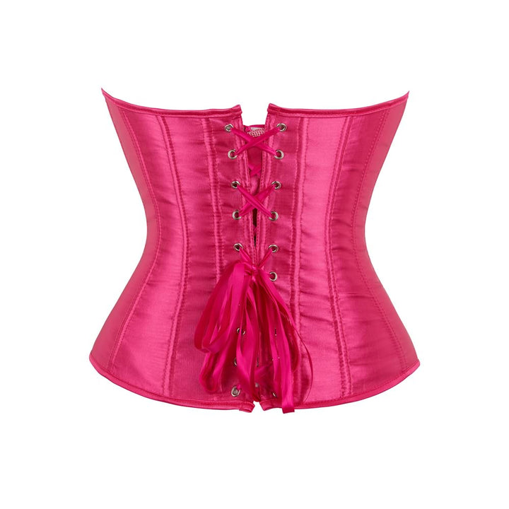 Pink Strawberry Gothic Hourglass Overbust Corset - Vedlit