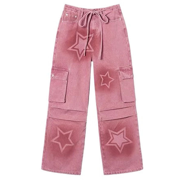 Y2K Graffiti Star Jeans - Vedlit