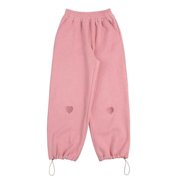 Soft Girl Heart Joggers - Vedlit