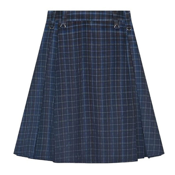 Preppy Style Checkered Kilt Skirt - Vedlit