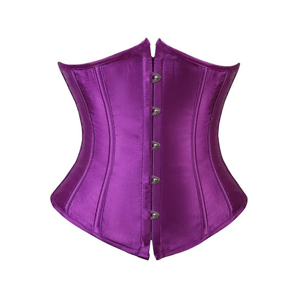 Purple Gothic Underbust Corset - Vedlit