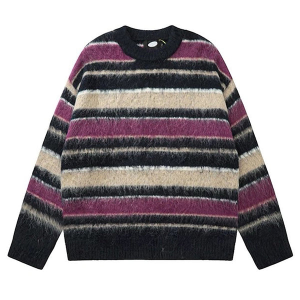 Blueberry & Cream Striped Sweater - Vedlit