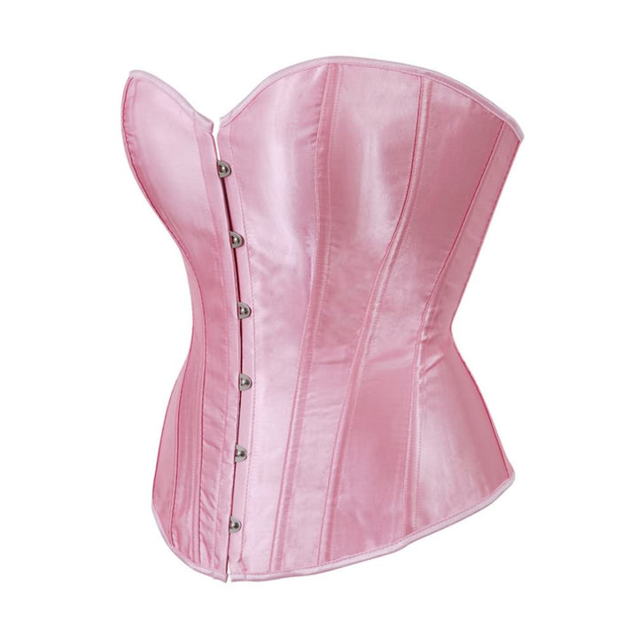 Queen Pink Gothic Hourglass Overbust Corset - Vedlit