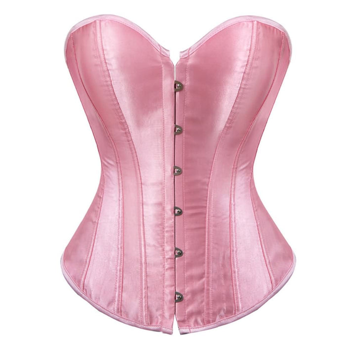 Queen Pink Gothic Hourglass Overbust Corset - Vedlit