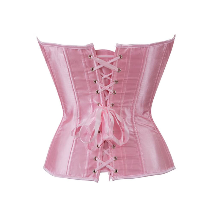 Queen Pink Gothic Hourglass Overbust Corset - Vedlit