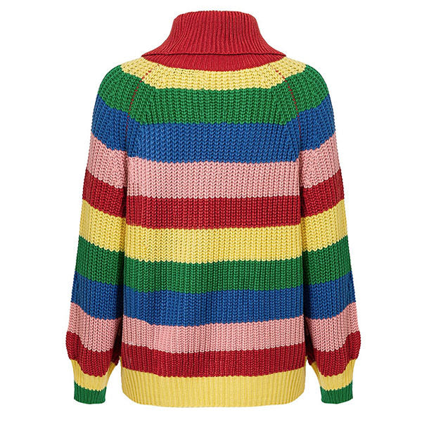 Roll Neck Rainbow Jumper - Vedlit
