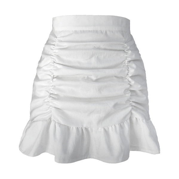 Soft Girl Ruffle Mini Skirt - Vedlit