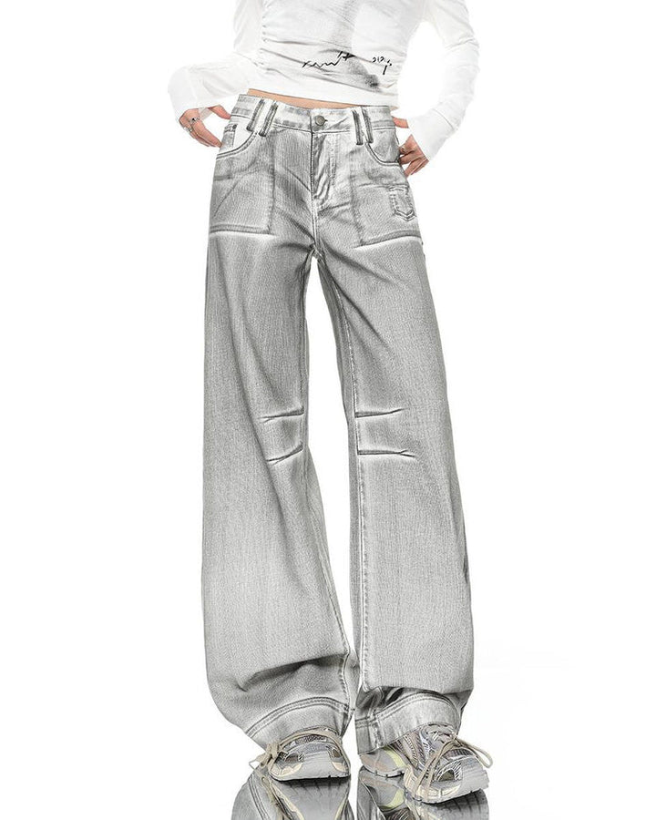 High Fashion Silver Jeans - Vedlit