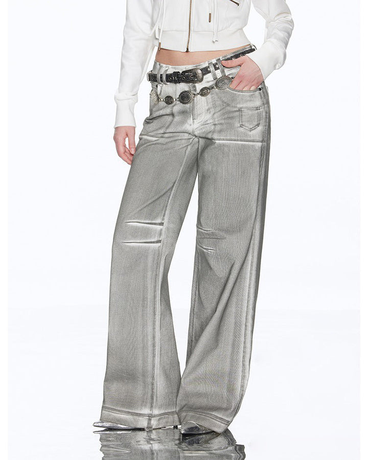 High Fashion Silver Jeans - Vedlit