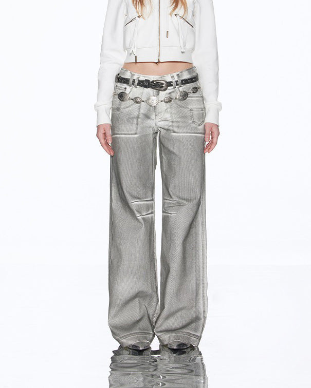 High Fashion Silver Jeans - Vedlit