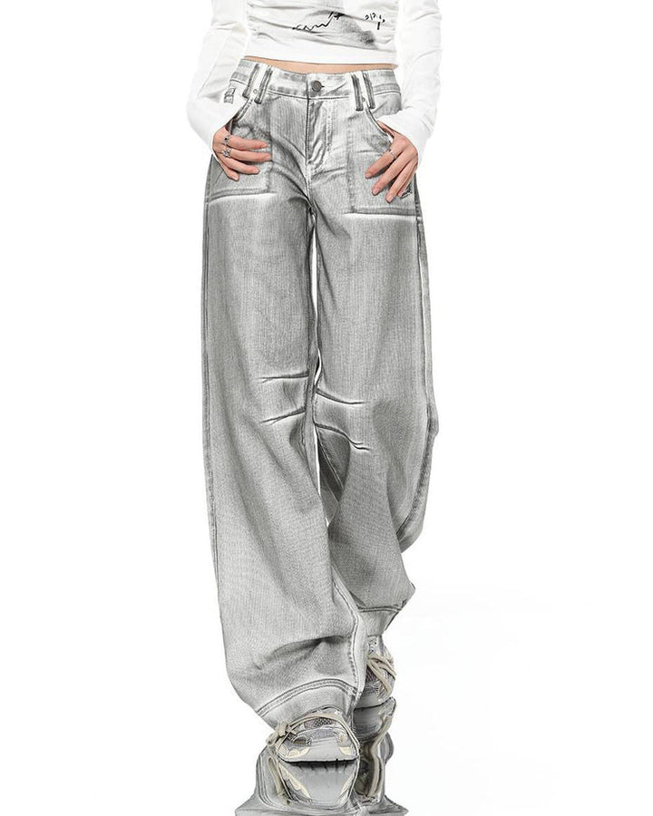 High Fashion Silver Jeans - Vedlit