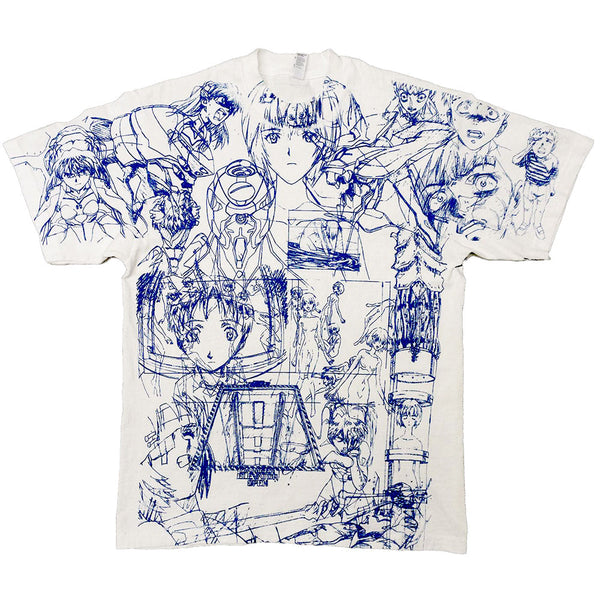 Sketch Anime Print T-Shirt - Vedlit