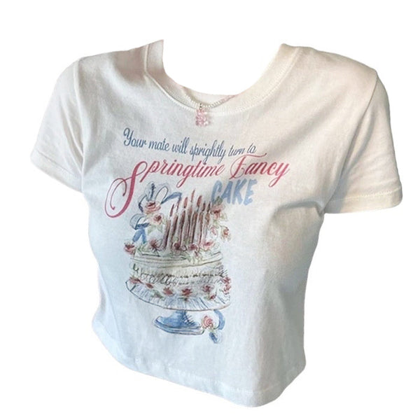Springtime Fancy Crop Top - Vedlit