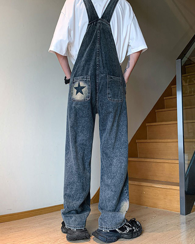 Star Girl Denim Overalls - Vedlit