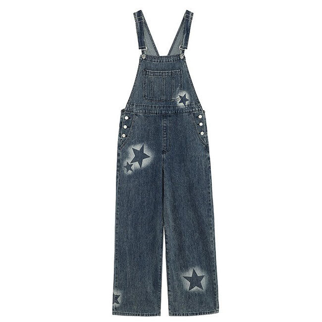 Star Girl Denim Overalls - Vedlit