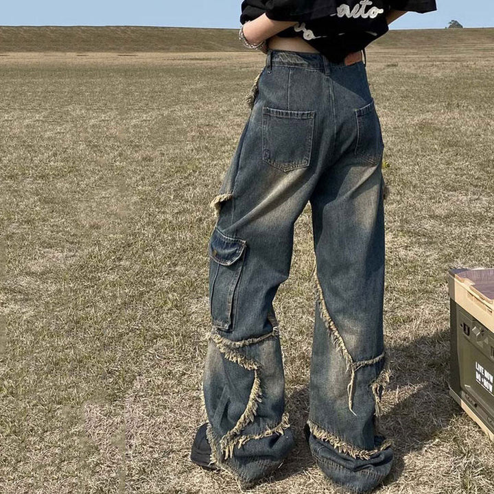 Star Girl Wide Leg Jeans - Vedlit