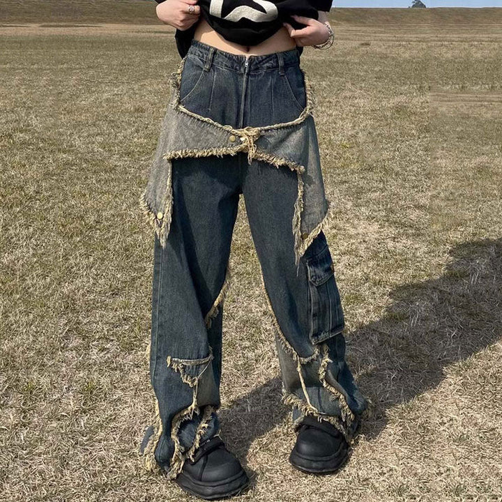 Star Girl Wide Leg Jeans - Vedlit