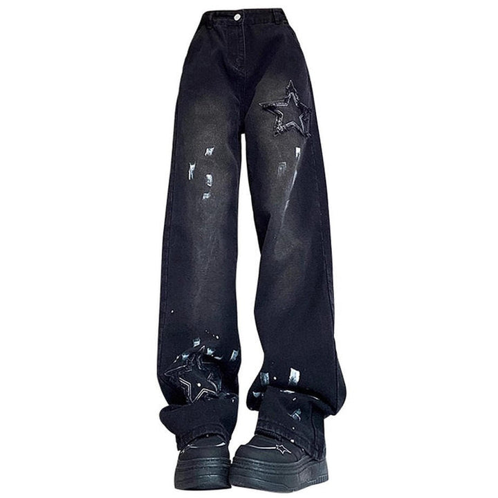 Downtown Girl Black Star Jeans - Vedlit