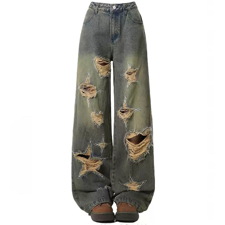 Star Distressed Jeans - Vedlit