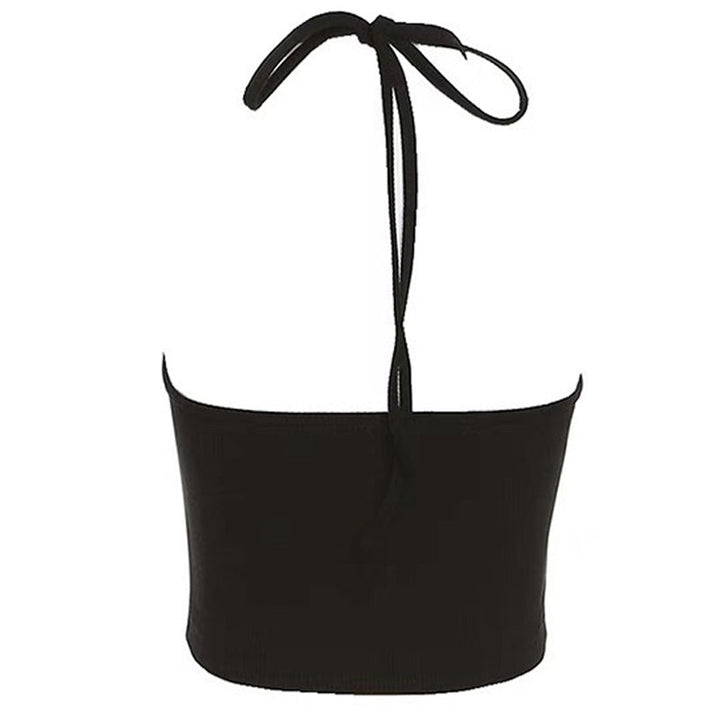 Star Patch Halter Crop Top - Vedlit