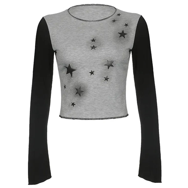 Star Girl Raglan Long Sleeve Top - Vedlit