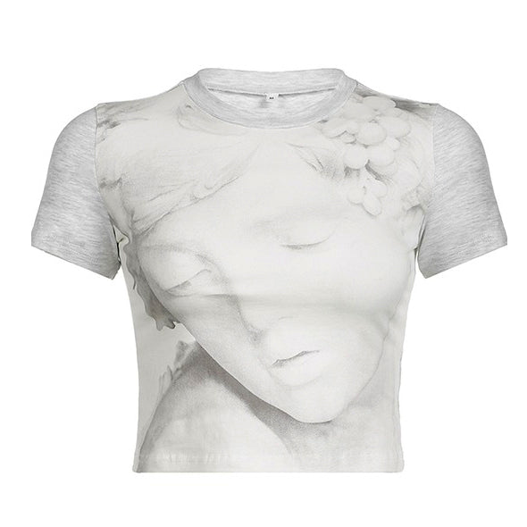 Minimalist Aesthetic Statue T-Shirt - Vedlit