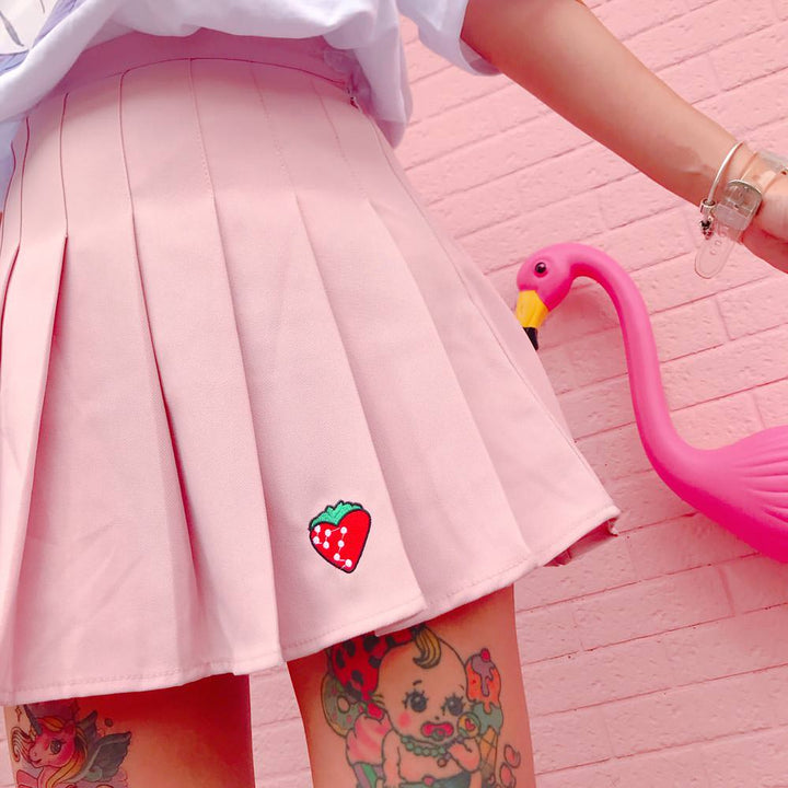 Strawberry Mini Skirt - Vedlit