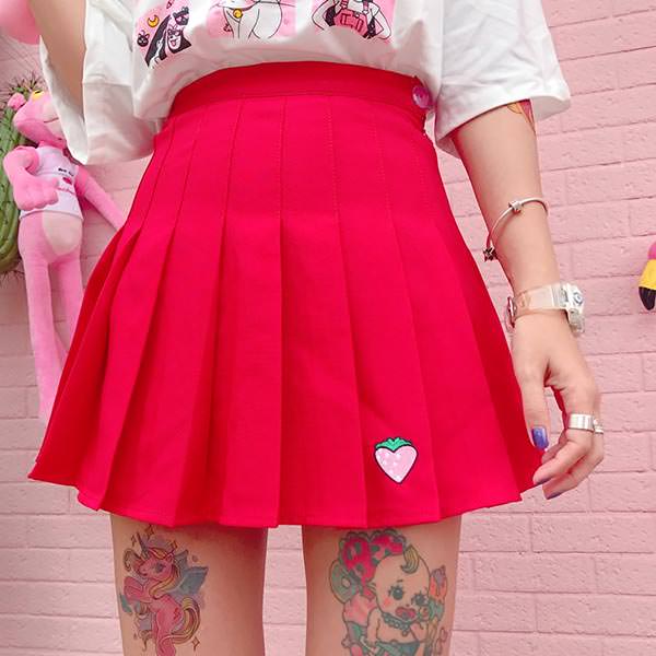 Strawberry Mini Skirt - Vedlit