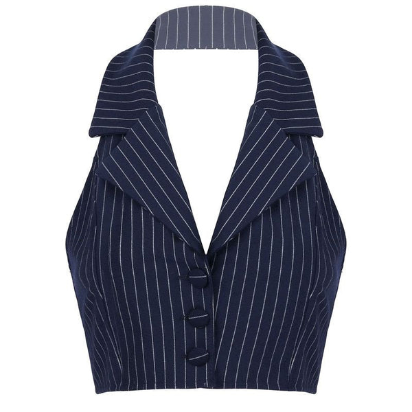Baby Lies Halter Tailored Vest - Vedlit