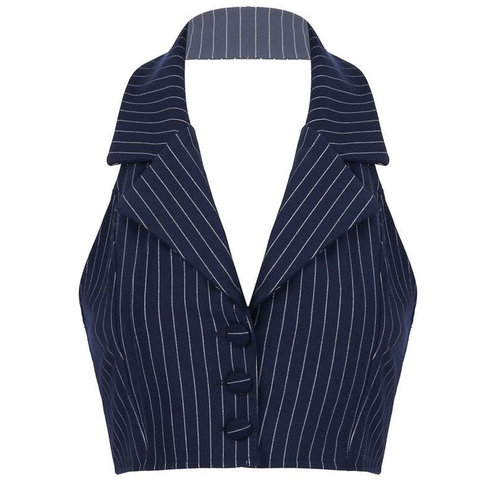 Baby Lies Halter Tailored Vest - Vedlit